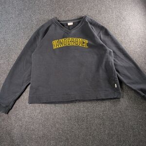 Vintage Jansport Vanderbilt Black V-neck Pullover
